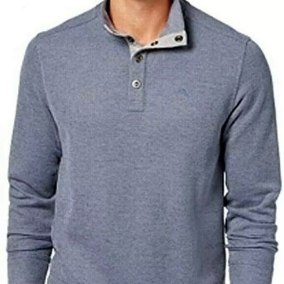 Tommy Bahama Other - 🔥🔥 HOST PICK NWT Tommy Bahama Snap Mock Blue M- 2 left!!